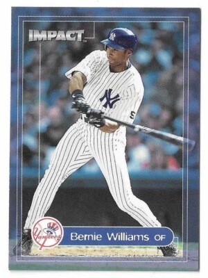 2000 Fleer Impact Baseball Bernie Williams Card #4 New York Yankees - Image 1 of 2