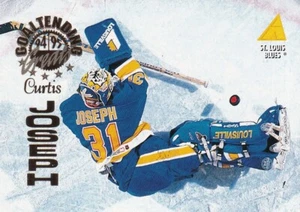 🏒 94-95 PINNACLE GOALTENDING GREATS - CURTIS JOSEPH #GT13 ST. LOUIS BLUES - Picture 1 of 1