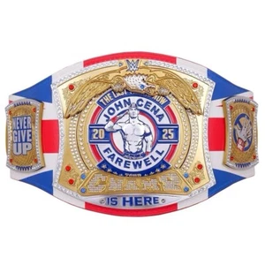 John Cena Farewell Tour 2025 UK Spinner Championship Replica Title Belt Adult - Picture 1 of 4