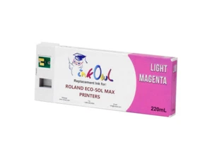 220ml InkOwl LIGHT MAGENTA Compatible Cartridge for Roland ECO-SOL MAX (ESL3-LM) - Picture 1 of 1