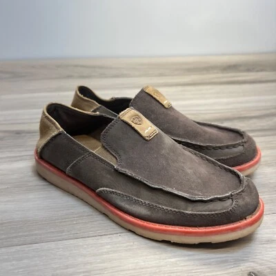 Ariat 10019952 Unisex Niños Cuero Marrón Sin Cordones Cruiser Zapatos Talla 4 EU 35.5 Foto 1 de 4