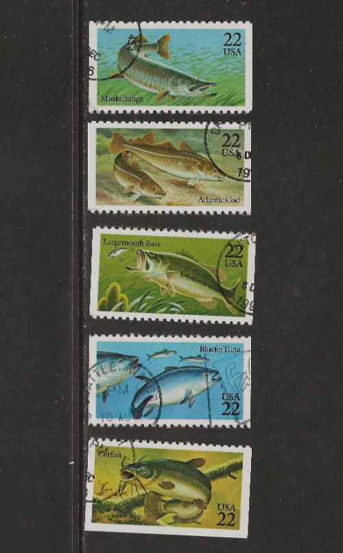 US Scott #2205-9 Fine/Very Fine Used Cat. Value $1.25                #804 - Image 1 of 1