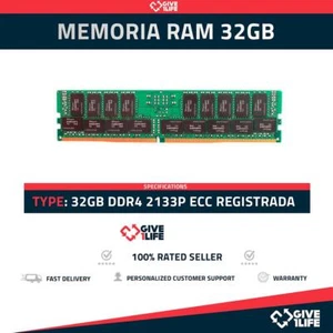 32GB 2Rx4 PC4-2133P DDR4 RAM REGISTRADA - ESPECIAL SERVIDOR - Picture 1 of 6