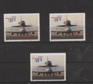 3262 Space Shuttle 747 Piggyback Express Mail 1998 LOTof 3 USED w/ LIGHT CANCELS - Imagen 1 de 1