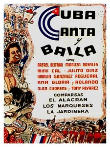 2378.Cuba canta y baila party Poster.Musical Home interior design art.Bedroom - Picture 1 of 1