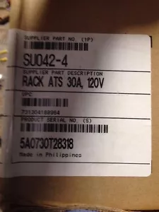 APC SUO42 Rack ATS Automatic Transfer Switch 120V 30A IN: 2x L5-30P NEW NIB - Picture 1 of 7