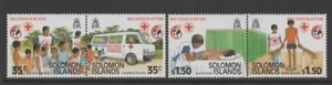 1989 SOLOMON ISLANDS RED CROSS 125th ANNIVERSARY pairs SG644-647 MINT UNHINGED - Picture 1 of 1
