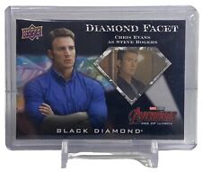 2021 Upper Deck Black Diamond Marvel Diamond Facet Chris Evans As Steve Rodgers