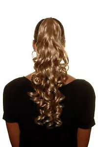 Haarteil Zopf Blond Mix lang & Korkenzieher-Locken gelockt 45cm NC-218-27T613 - Bild 1 von 2