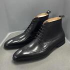Men's Leather Lace Up Pointed Toe Ankle Boots Casual Business Formal Party Shoes