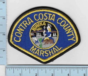 Contra Costa County Kalifornien Marshal Schulteraufnäher Vintage veraltet KunststoffBk - Bild 1 von 2