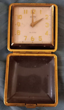 Bradley Pocket Travel Alarm Clock in Case w/o Manual - Japan, Vintage, Working