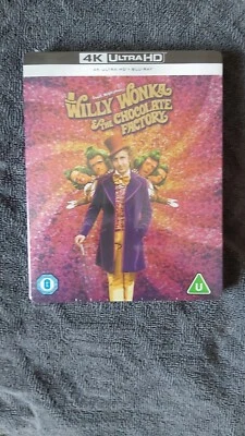 WILLY WONKA(1971)50 ANNIVERSARY EDITION 4K+BLU-RAY STEELBOOK(NEW AND SEALED) - Image 1 of 3
