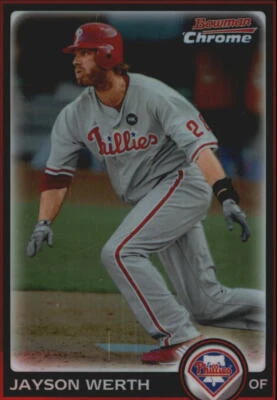 2010 Bowman Chrome Refractors #17 Jayson Werth - NM-MT - Image 1 of 2