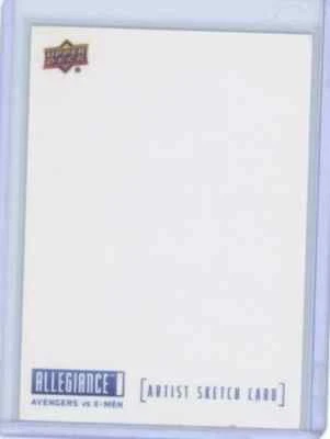 Marvel Allegiance 2022 UD Avengers vs X-Men Artist Sketch Card Blank 1/1 C7 - Image 1 of 2