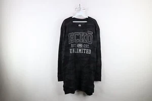 Deadstock Vtg Y2K Ecko Unlimited Mens 2XL Camouflage Thermal Waffle Knit T-Shirt - Picture 1 of 12