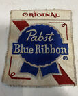 Vintage lata 60. 70. DUŻA oryginalna niebieska wstążka Pabst piwo kolekcjonerskie naszywka na plecy 7 "x5,75"