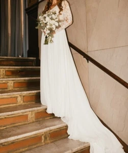Lillian West Wedding Dress. Size 12. Dry Cleaned. - Picture 1 of 6