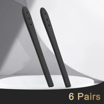 Glasses End Tips Eyeglass Anti Slip Ear Sock Pieces Tube Black 6 Pairs-12 - Image 1 of 4