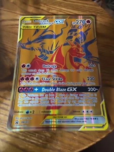 Pokemon Jumbo Karte Reshiram Charizard GX Gold SM247 NM Karte - Bild 1 von 4