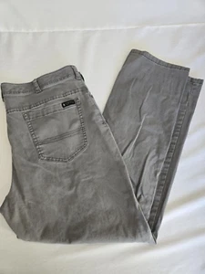 Men's GH Bass & Co GRAY Canvas Cargo Outdoor Utility Pants 38 x 32 (Act 39x31) - Picture 1 of 4