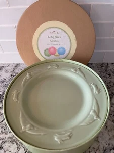 Hallmark Set of 4 Easter Bunny Plates NEW - Picture 1 of 9