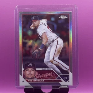 2023 Topps Chrome Austin Riley #66 Refractor SP Atlanta Braves - Bild 1 von 2