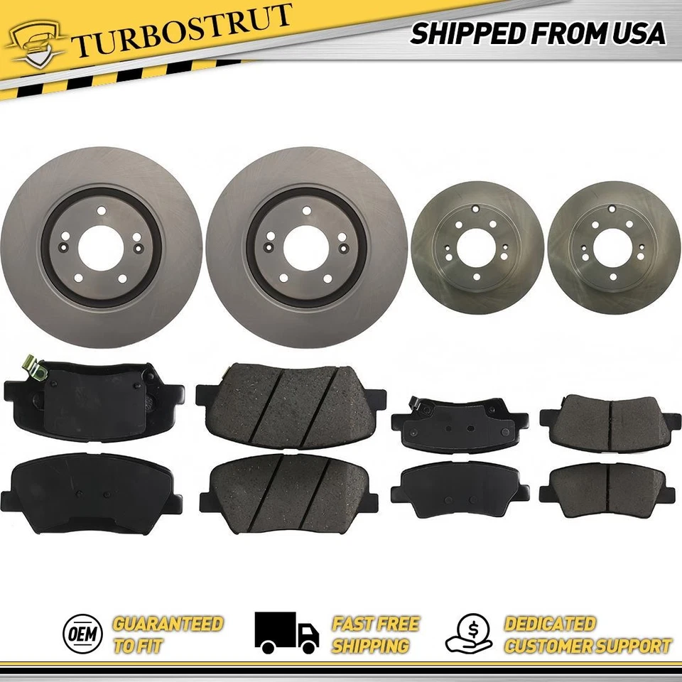 Kit de pastillas de freno delanteras y traseras OE para Hyundai Azera 2012-2017 3,3 L Foto 1 de 1