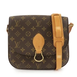 Auth Louis Vuitton Monogram Saint Cloud GM Shoulder Bag Brown M51242 Used F/S - Picture 1 of 24