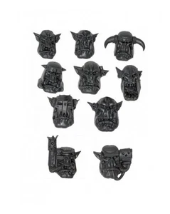 Ork Nobz HEADS x 10 Orks Nob 40K - Picture 1 of 1