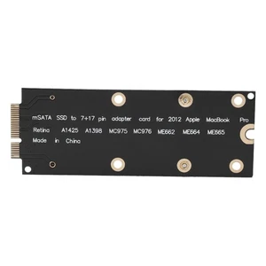 MSATA SSD To Adapter Card For 2012 Pro MC976 A1425 A1398 NEW - Afbeelding 1 van 8