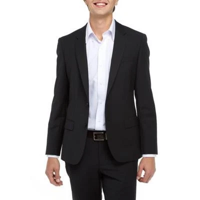 Hugo Boss Mens Slim fit Suit Jacket Blazer 42 L Black Solid Stretch - Image 1 of 4