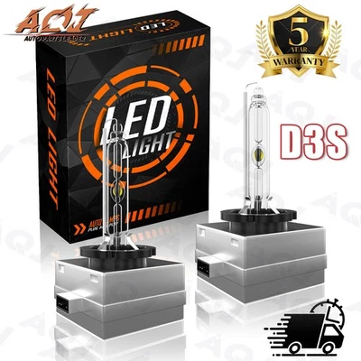 Par de bombillas D3S HID faros altos bajos 6000K blanco ajuste Jaguar XJ 2011-2014 Foto 1 de 4
