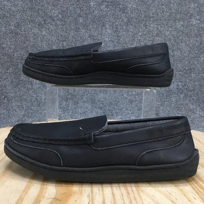 MySlippers Mujer 9 Negro Sin Cordones Mocasines Cuero Interior Comodidad Puntera Sin usar, en caja Foto 1 de 4