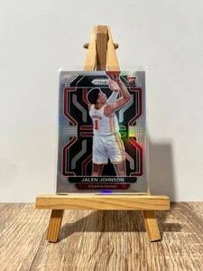 JALEN JOHNSON 2021-22 Prizm Rookie #305 Silver ATLANTA HAWKS - Picture 1 of 2