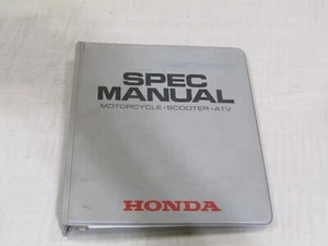 1988-1994 HONDA MOTORCYCLE SCOOTER ATV SPEC MANUAL WITH BINDER - Picture 1 of 3