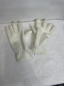 Old Navy Gender-Neutral Youth Size L/XL Cream Go-Warm Micro Fleece Gloves - Picture 1 of 24