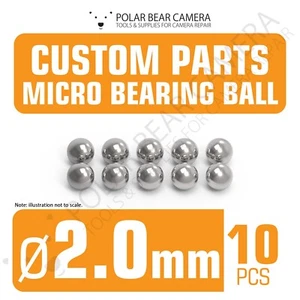 2.0mm Steel Balls for Camera Lenses Aperture Click Ring Repair [10 PCs] UK STOCK - Picture 1 of 2