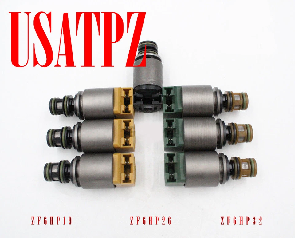  OEM SET OF 7 6HP19 6HP26 6HP32 TRANSMISSION SOLENOID BMW JAGUAR M-SHIFT - Image 1 of 1