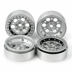 Alum 2.2 inch Beadlock Wheel Rims for 1/10 RC Rock Crawler Wraith TRX4 SCX10 D90 - Picture 1 of 6