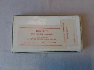 Vintage Hovells Christmas Crackers Box Advertising Display - Imagen 1 de 6