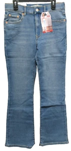 Levi's 726 Flare Girls 14 High Rise Adj. Waistband Light Wash Jeans O4 - Picture 1 of 9