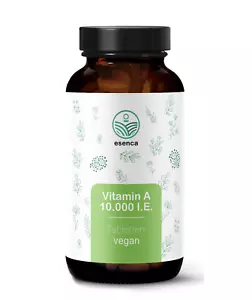 Vitamin A - 365 Tabletten 10.000 I.E - Augenvitamine - hochdosiert - Vegan - Bild 1 von 7