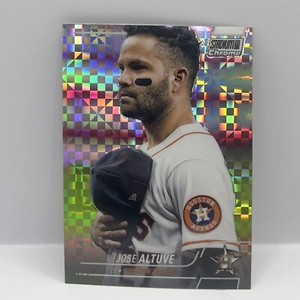 2022 Topps Stadium Club Chrome Jose Altuve #160 X-Fractor Houston Astros