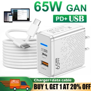 Universal 65W GaN Charger USB Type C Fast charging For iPhone 15/ Samsung/Google - Picture 1 of 24