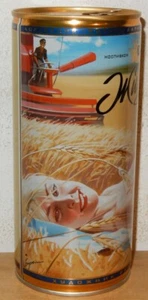 ZHIGULI # 17 Pin-up Cartoon Stahl Bierdose aus RUSSLAND (1 Liter) oben geöffnet - Bild 1 von 2