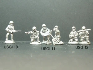  Metal WWII U.S. G.I. Troops - 3 Variations 1/76 - 20mm Scale - Picture 1 of 1