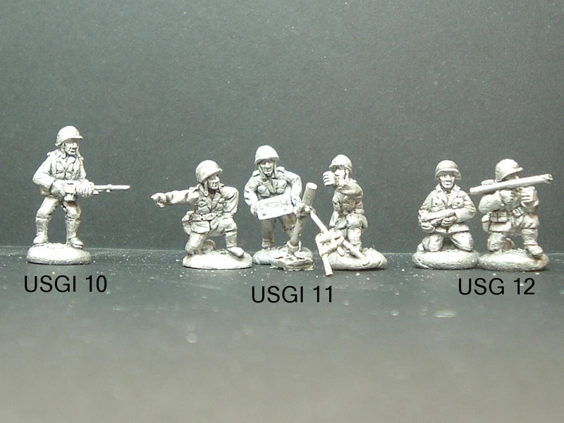 FRONTLINE Metall WWII U.S. G.I. Truppen - 3 Varianten Maßstab 1/76 - 20mm