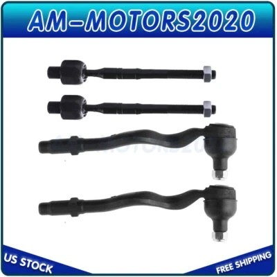 Fits 2001-2005 2006 BMW 325Ci 4pcs Front Inside and Outside Tie Rod End Links - Image 1 of 4