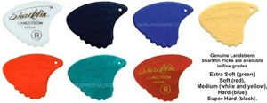 6 Original Landstrom Sharkfin Gitarren-Plektren mit Wahl der Farbe/Stärke - Bild 1 von 8
